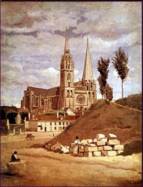 Corot. La catedral de Chartres.jpg