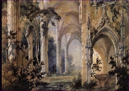 Karl Blechen. Iglesia gotica.jpg