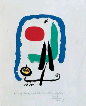 Le lézard amoreux / Joan Miró